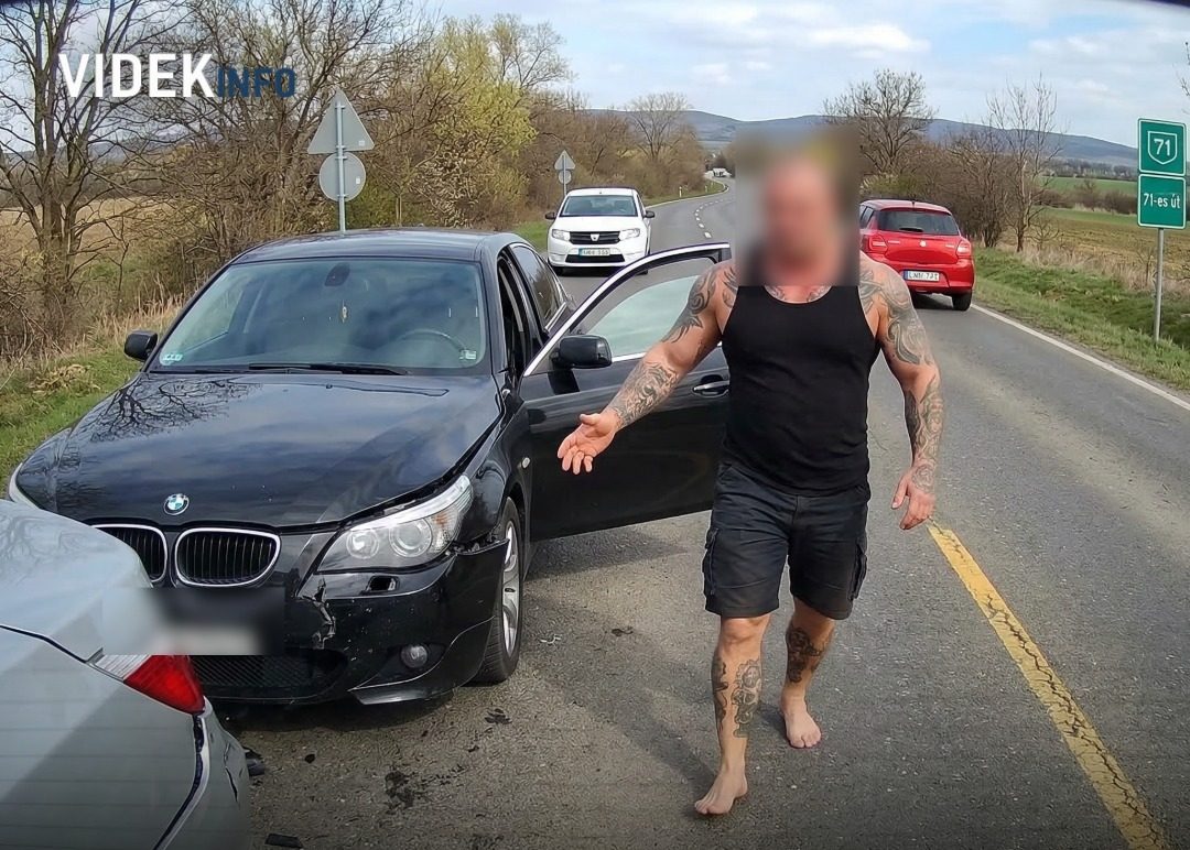 Nekem jött hátulról egy BMW, a ketrecharcos sofőr kipattant az autóból, majd elindult felém.. De nem tudta, hogy..