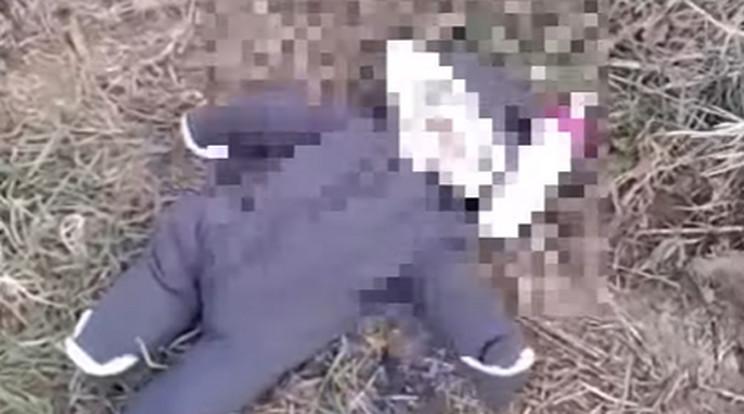 Öt hónapos kisbabát találtak egy mezőn ma reggel / Fotó: Youtube