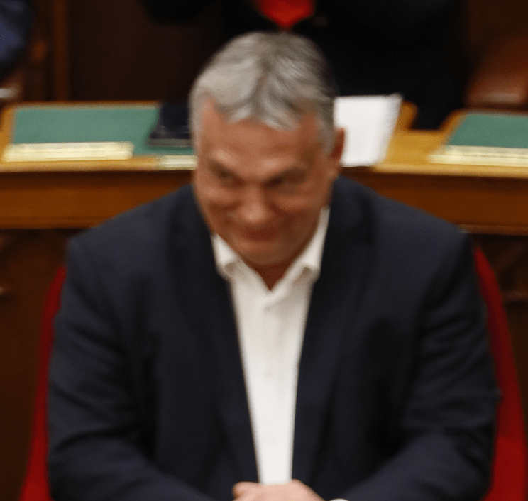 Orbán Viktor arcán pontosan látszik, mit gondol /Fotó: Fuszek Gábor