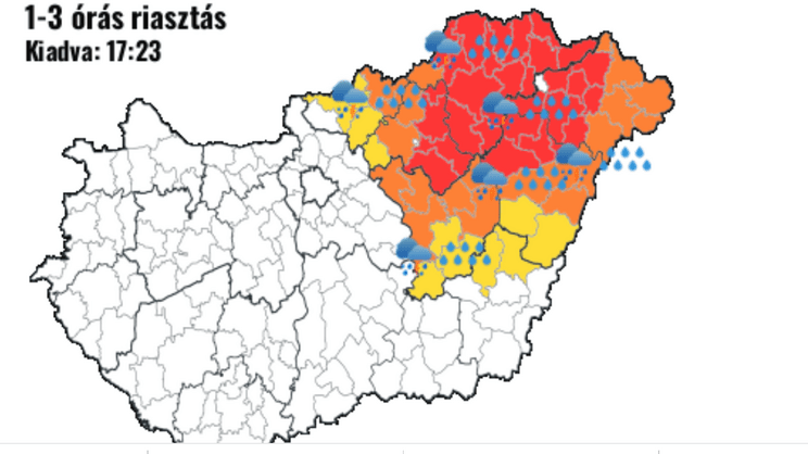 Kiadták a riasztást/Fotó: Időkép