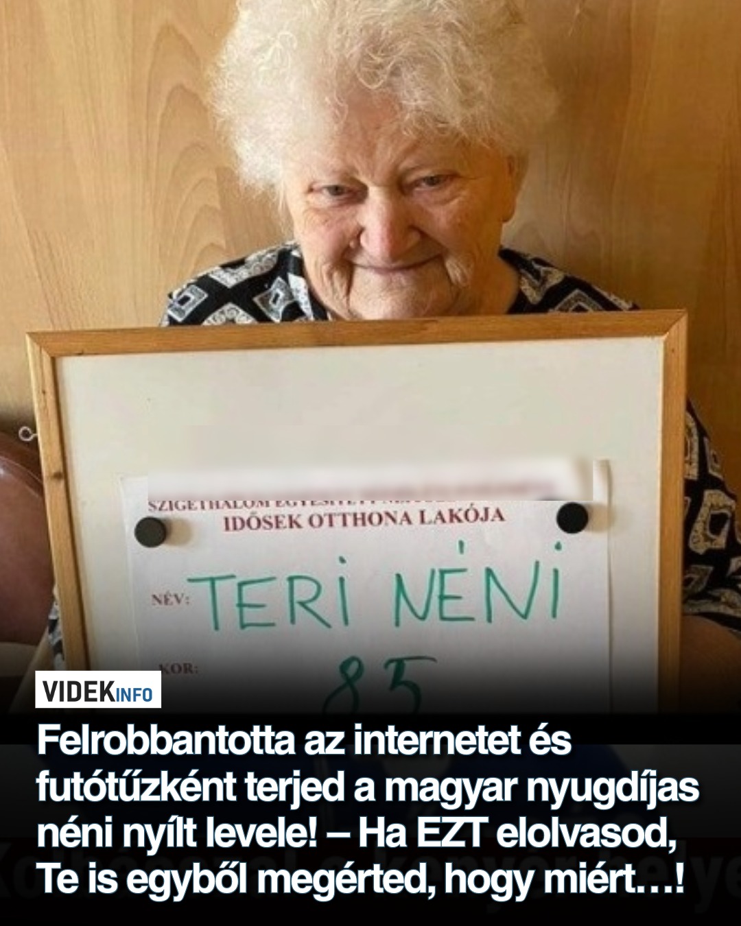 Felrobbantotta az internetet és futótűzként terjed a magyar nyugdíjas néni nyílt levele! – Ha EZT elolvasod, Te is egyből megérted, hogy miért…!