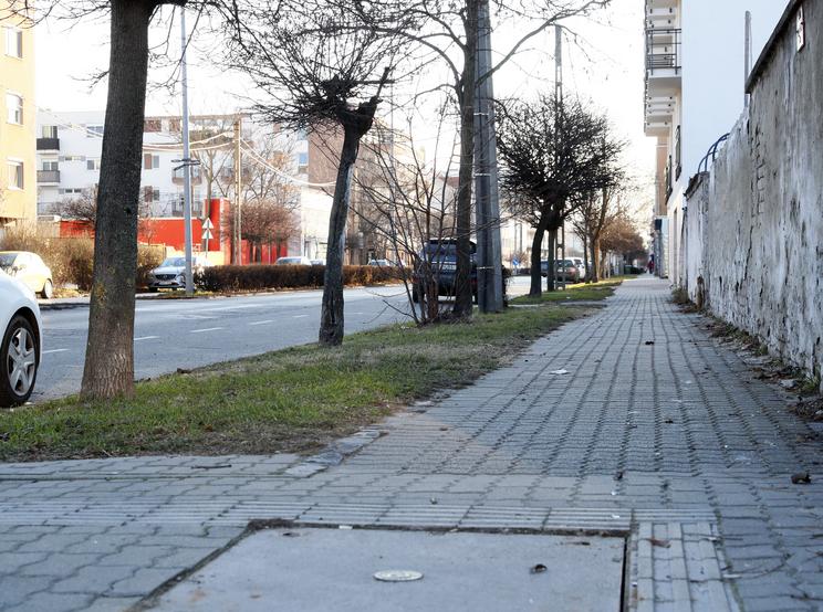 A Reitter Ferenc utca Budapesten 2022. januárjában /Fotó: Fuszek Gábor