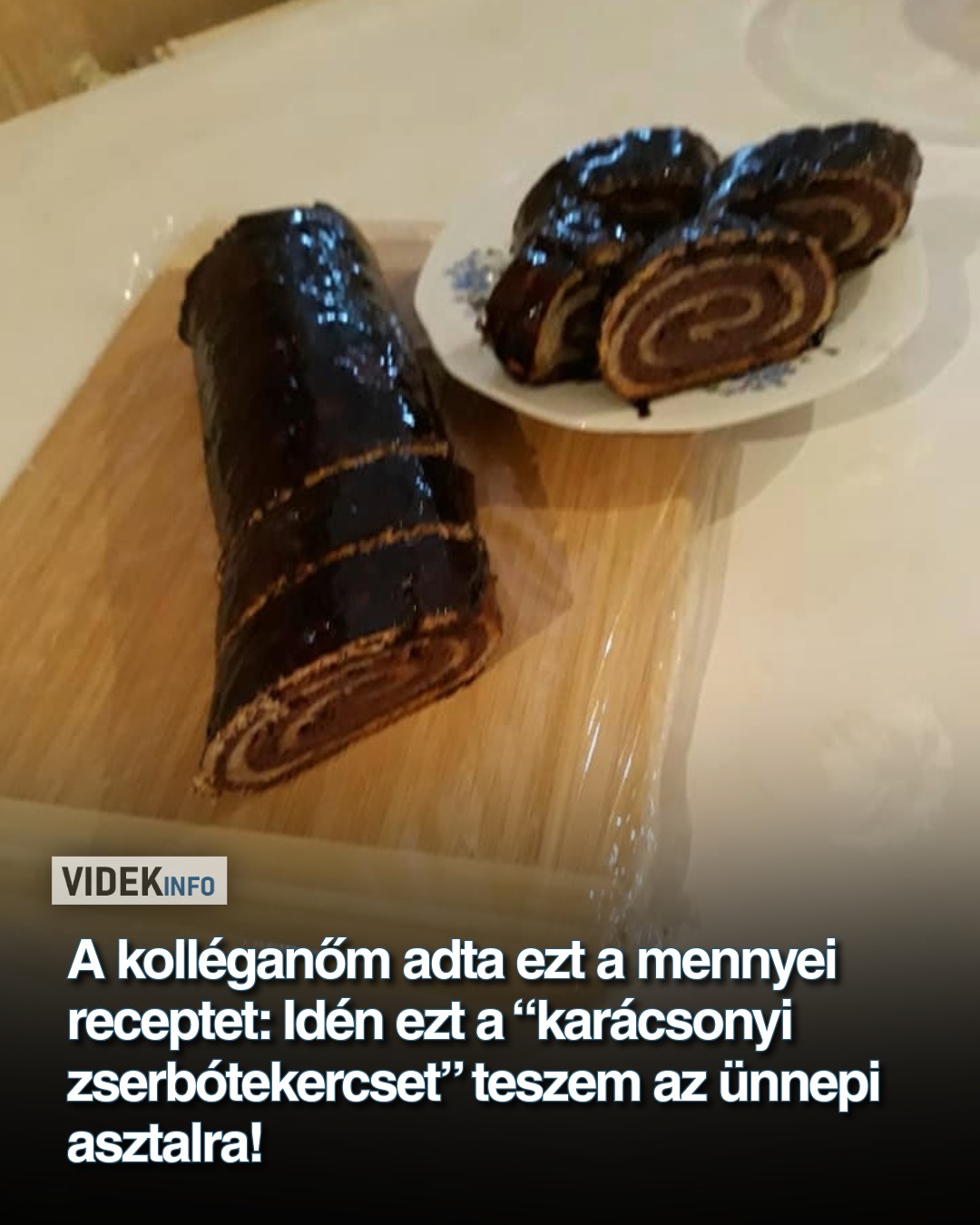 A kolléganőm adta ezt a mennyei receptet: Edén ezt a “karácsonyi zserbótekercset” teszem az ünnepi asztalra!