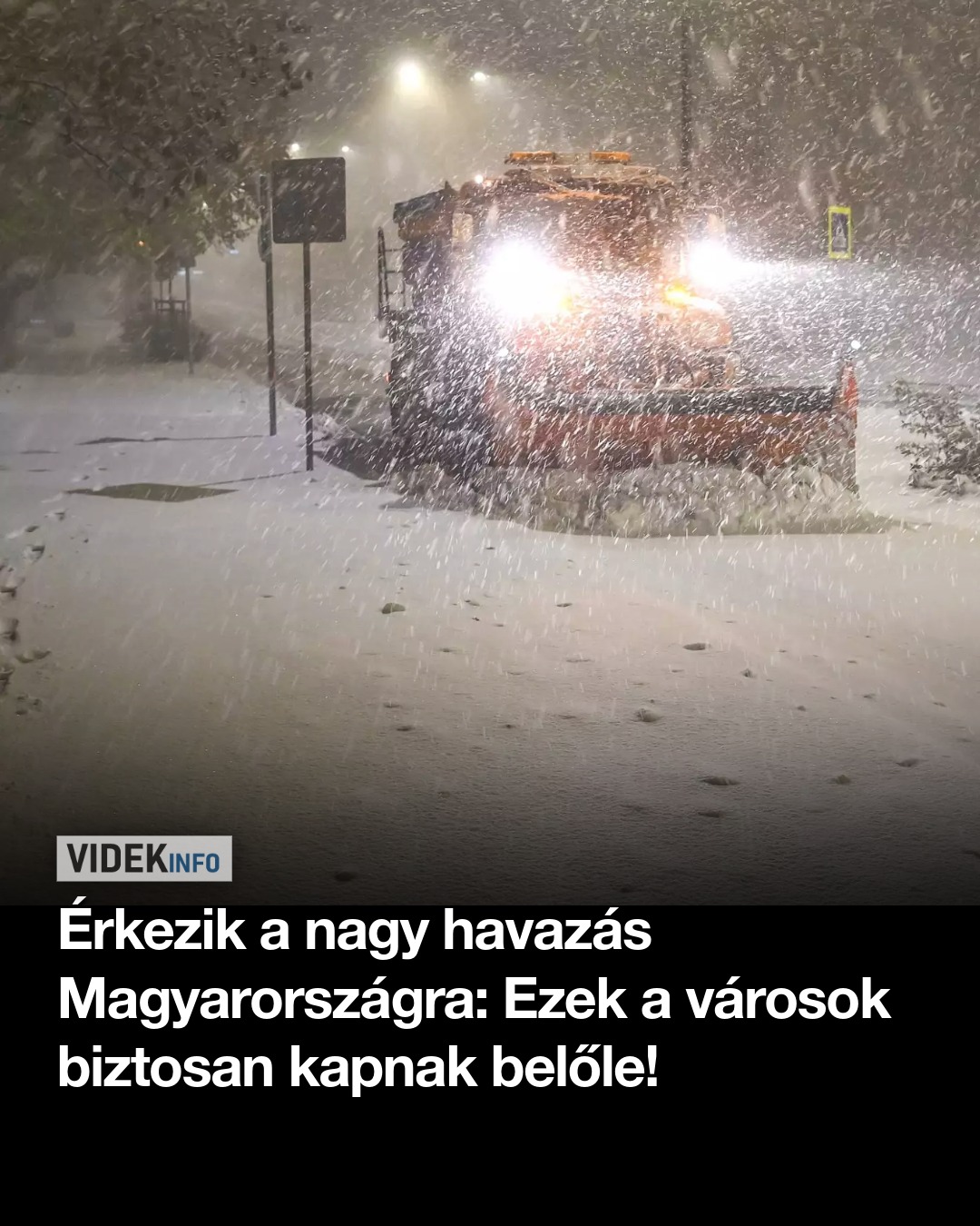 Érkezik a nagy havazás Magyarországra: Ezek a városok biztosan kapnak belőle!