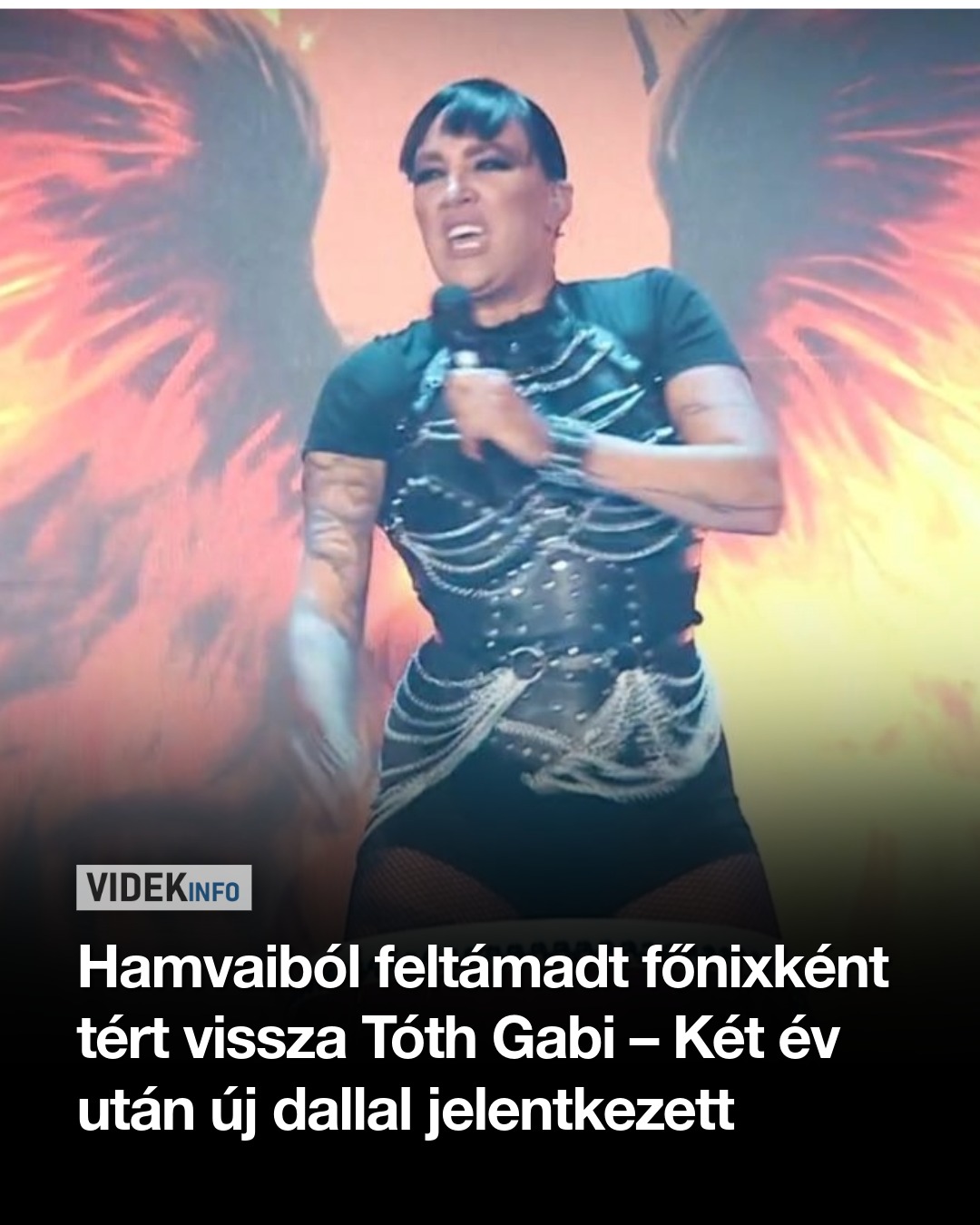 Hamvaiból feltámadt főnixként tért vissza Tóth Gabi – Két év után új dallal jelentkezett