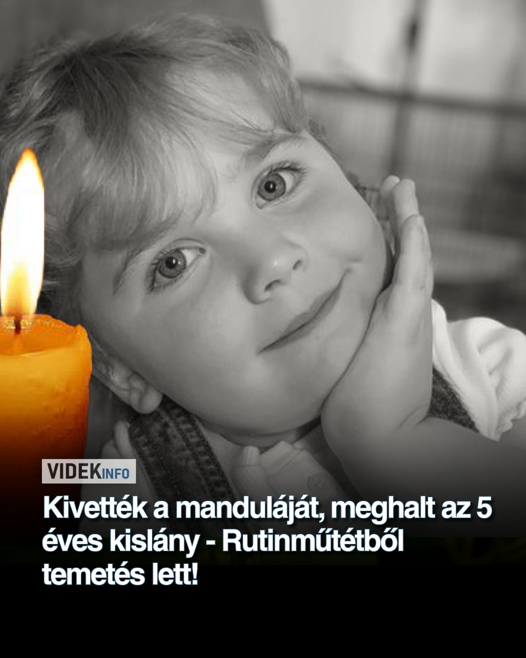 Kivették a manduláját, meghalt az 5 éves kislány – Rutinműtétből temetés lett!