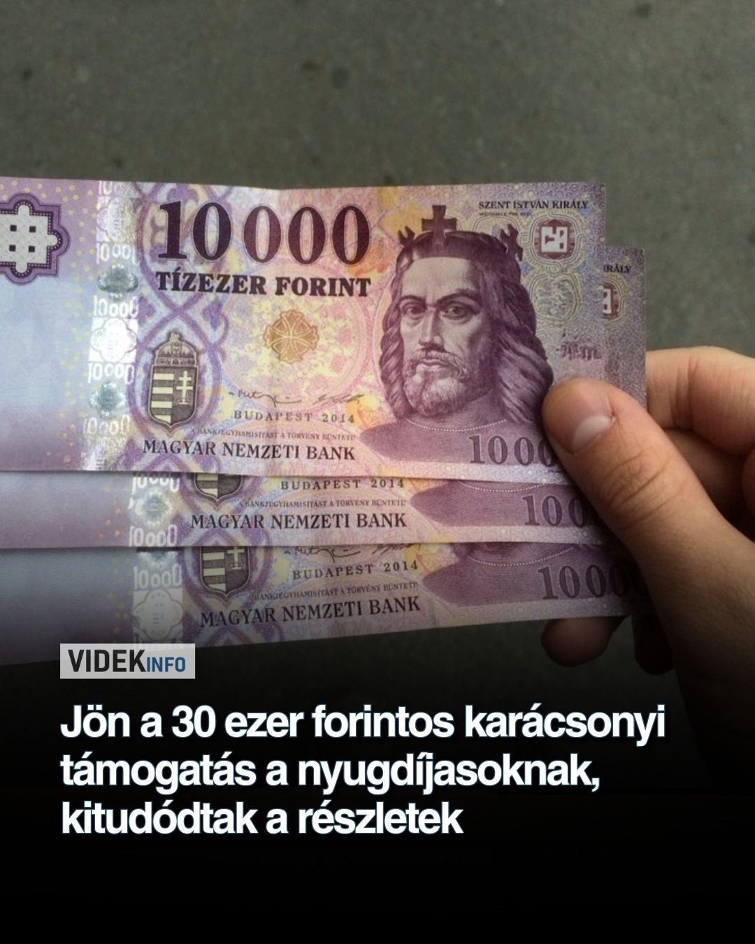 Jön a 30 ezer forintos karácsonyi támogatás a nyugdíjasoknak, kitudódtak a részletek
