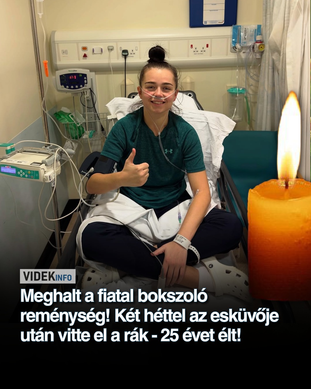 Meghalt a fiatal profi bokszolónő – két héttel az esküvője után vitte el a rák – 25 évet élt!