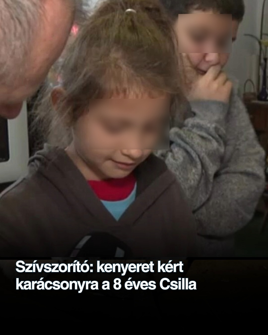 Szívszorító: kenyeret kért karácsonyra a 8 éves Csilla