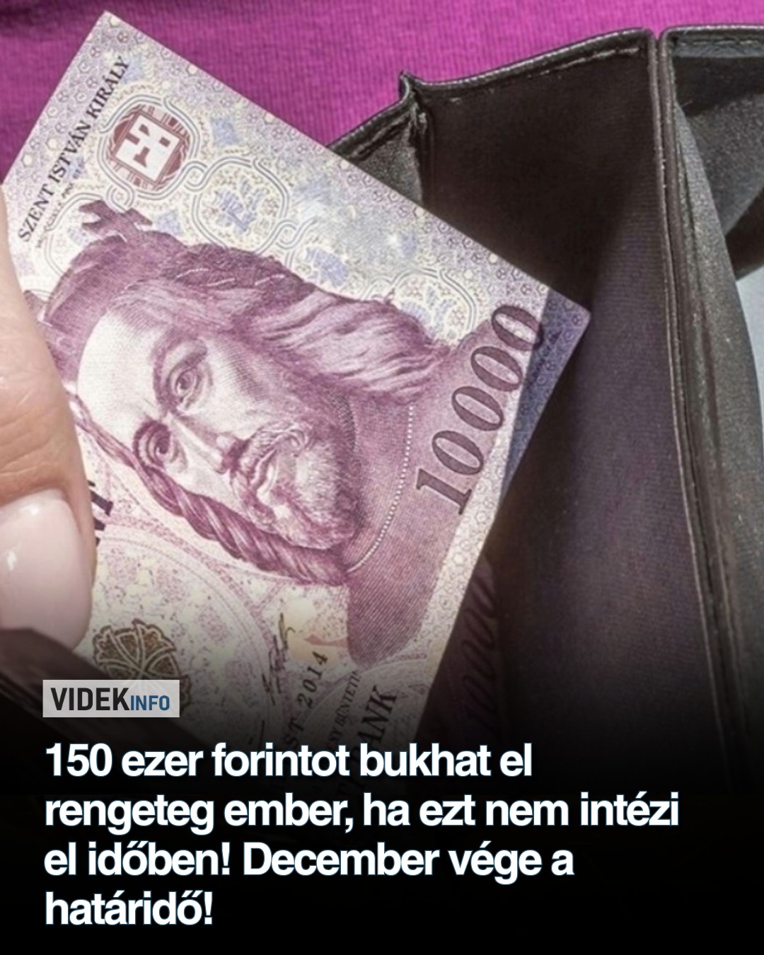 150 ezer forintot bukhat el rengeteg ember, ha ezt nem intézi el időben! December vége a határidő!