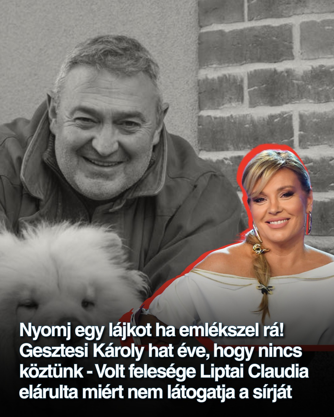 Lassan hat éve, hogy nincs köztünk Gesztesi Károly – Volt felesége Liptai Claudia elárulta miért nem látogatja a sírját