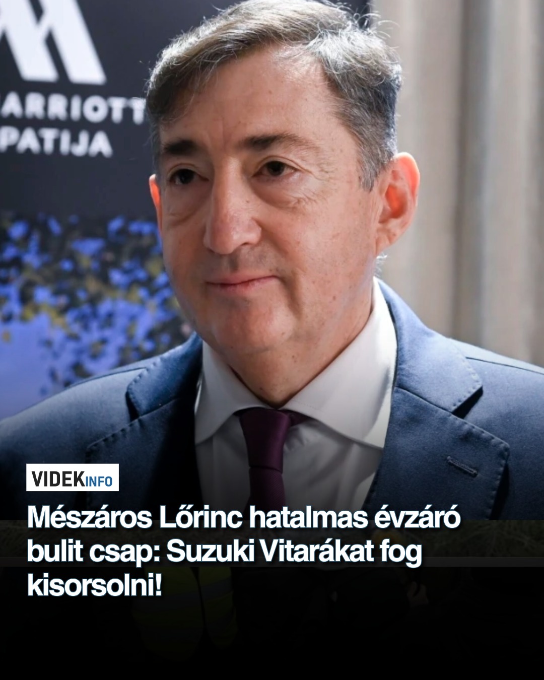 Mészáros Lőrinc hatalmas évzáró bulit csap: Suzuki Vitarákat fog kisorsolni!