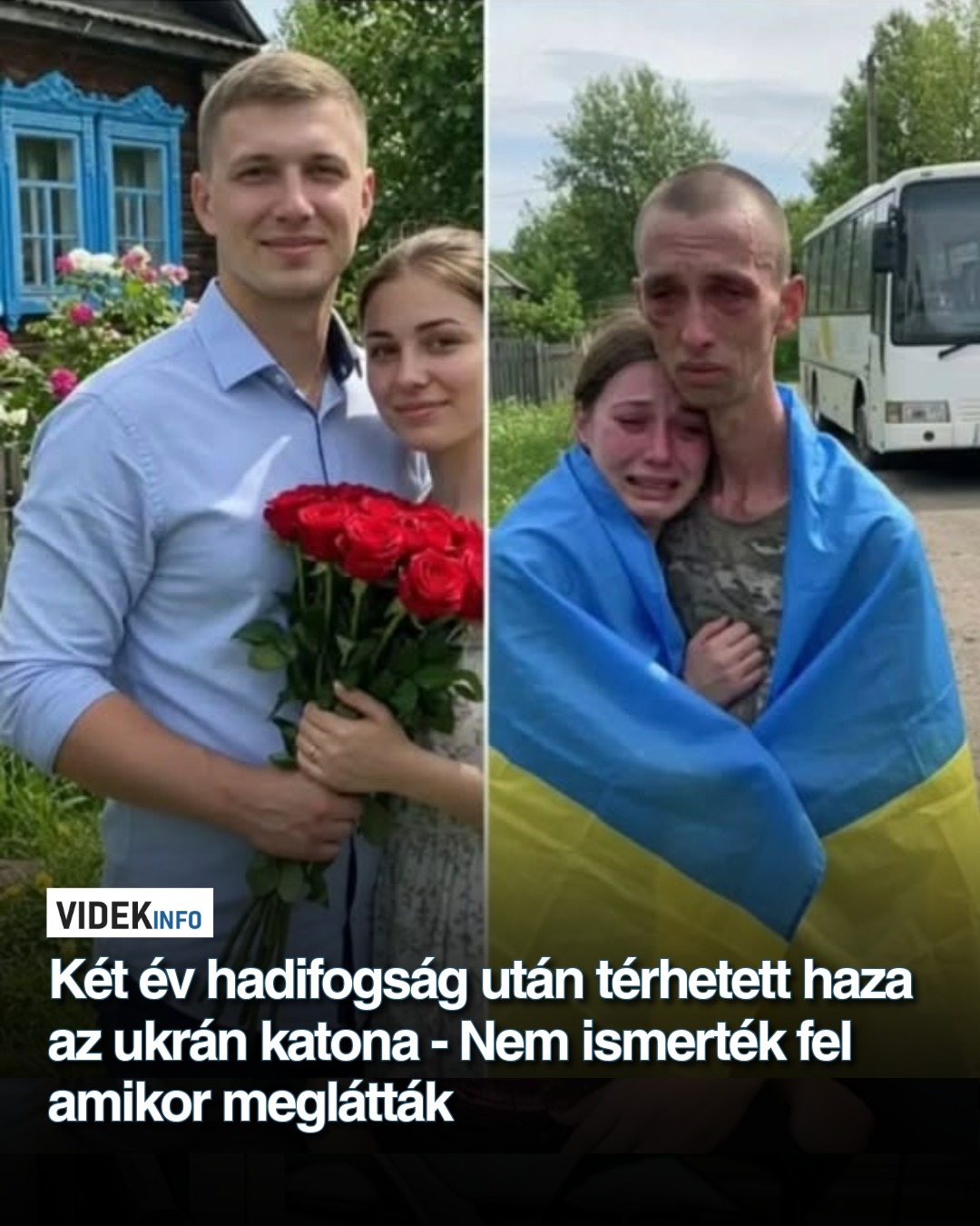 Két év hadifogság után térhetett haza az ukrán katona – Nem ismerték fel amikor meglátták