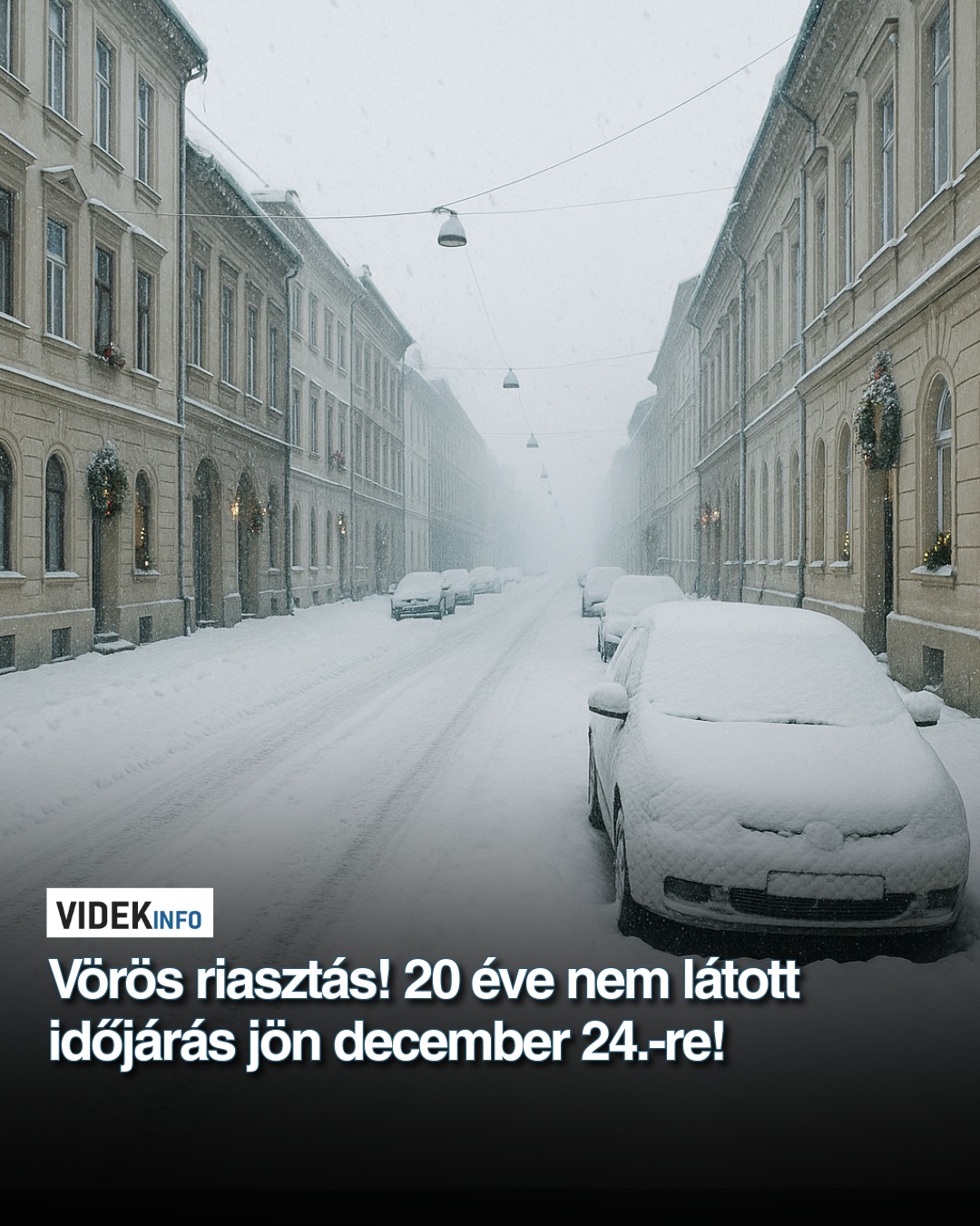Vörös riasztás! 20 éve nem látott időjárás jön december 24.-re!