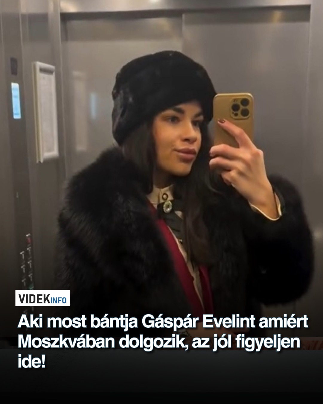 Aki most bántja Gáspár Evelint amiért Moszkvában dolgozik, az jól figyeljen ide!