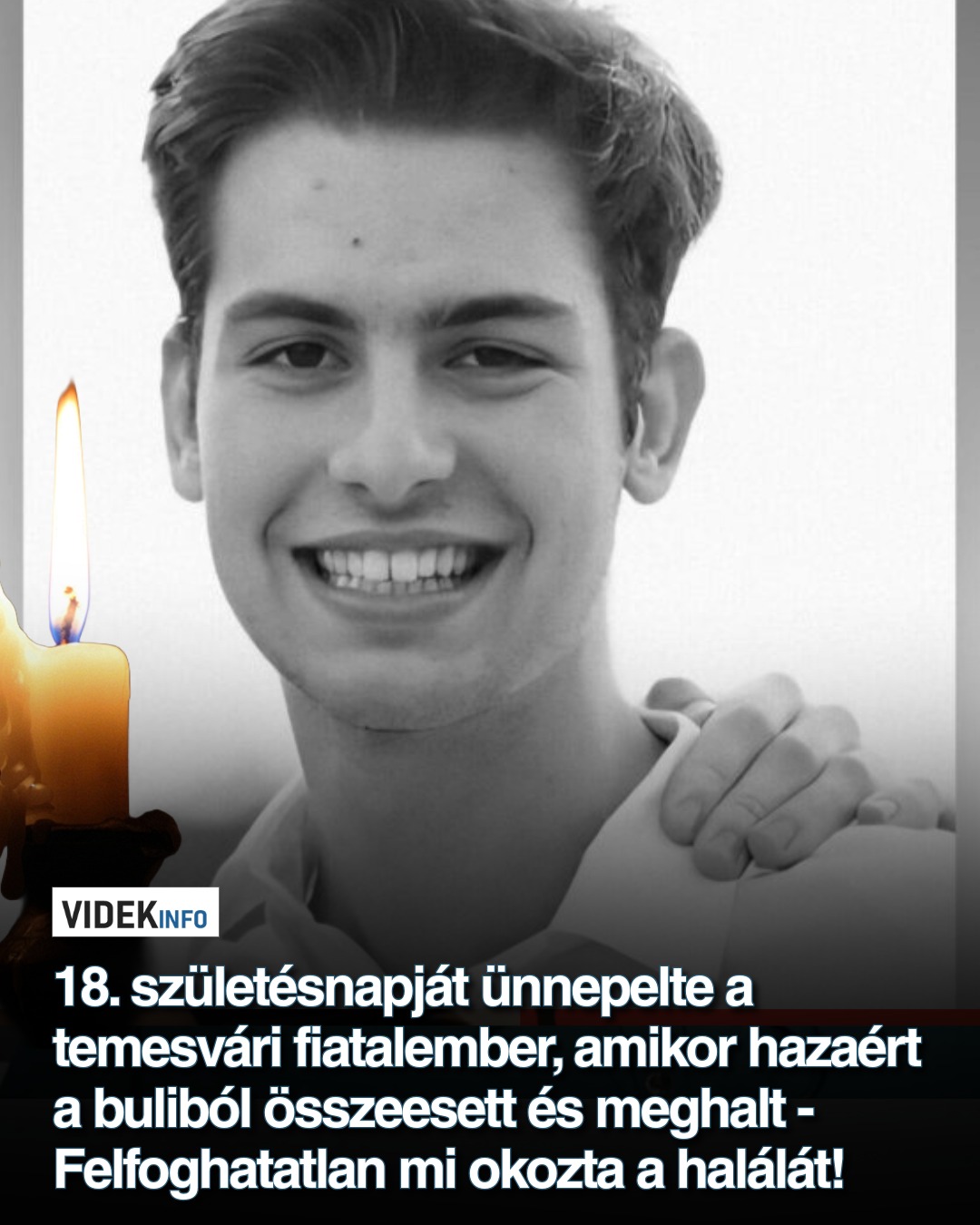 18. születésnapját ünnepelte a temesvári fiatalember, amikor hazaért a buliból összeesett és meghalt – Rémületes mi okozta a halálát!