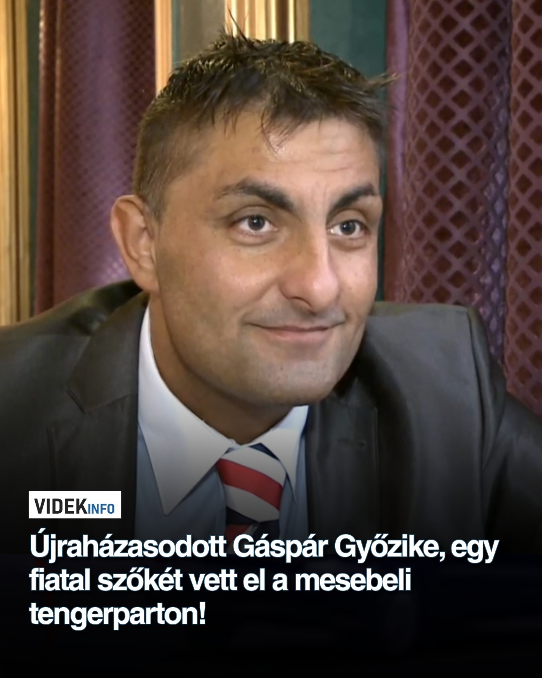 Újraházasodott Gáspár Győzike, egy fiatal szőkét vett el a mesebeli tengerparton!