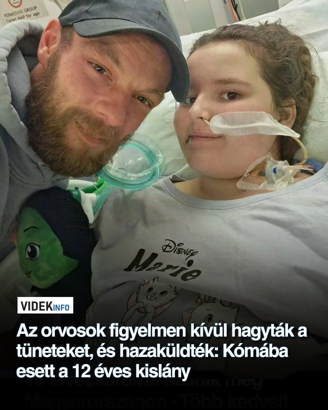 Az orvosok figyelmen kívül hagyták a tüneteket, és hazaküldték: Kómába esett a 12 éves kislány
