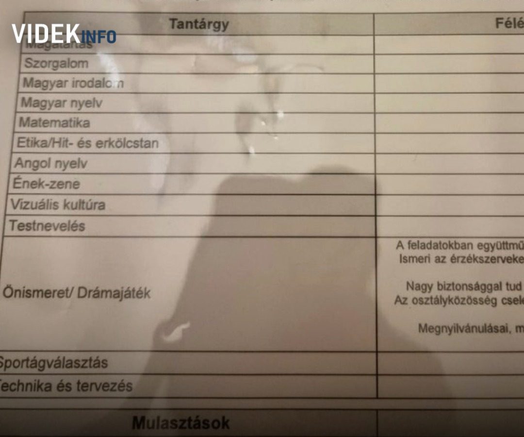 Lakatos László vagyok, roma származású, ma a fiam megkapta a félévi bizonyítványát!