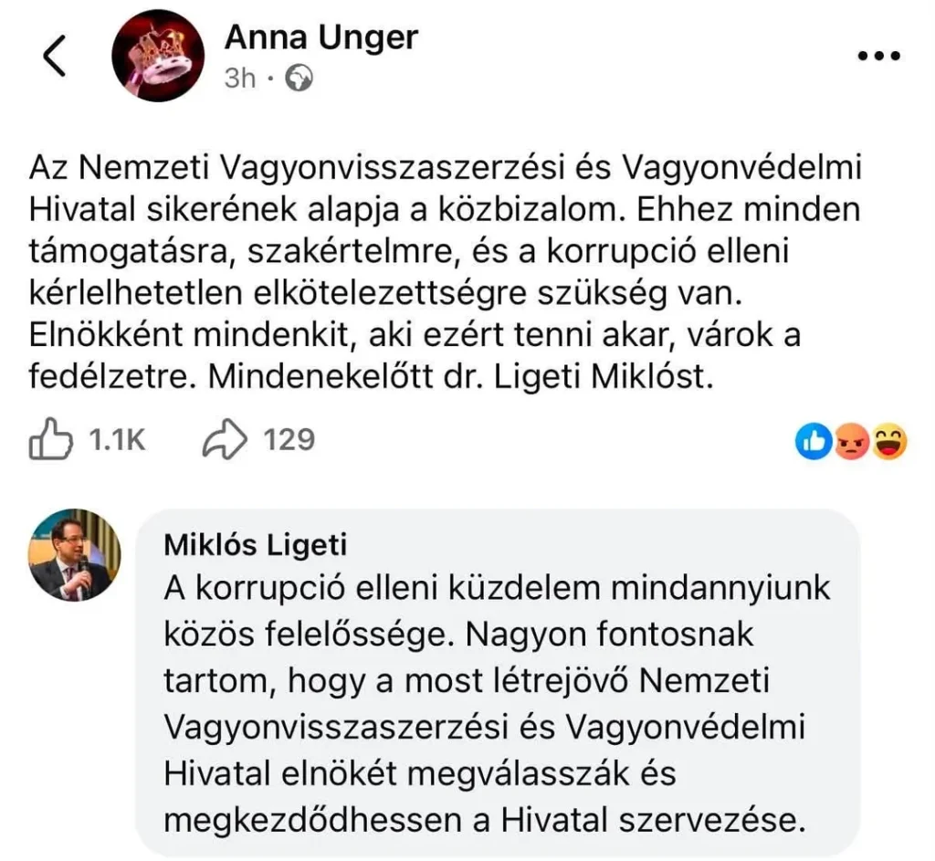 Unger Anna és dr. Ligeti Miklós olyat tett amire még nem volt példa