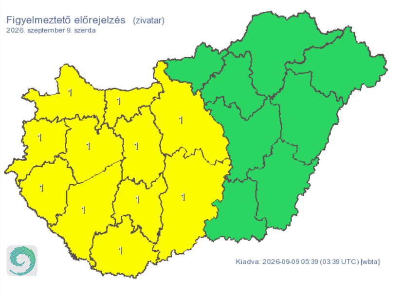 Kiadták a vészjelzést: Perceken belül eléri az országot a vihar! Ezekben a megyékben: