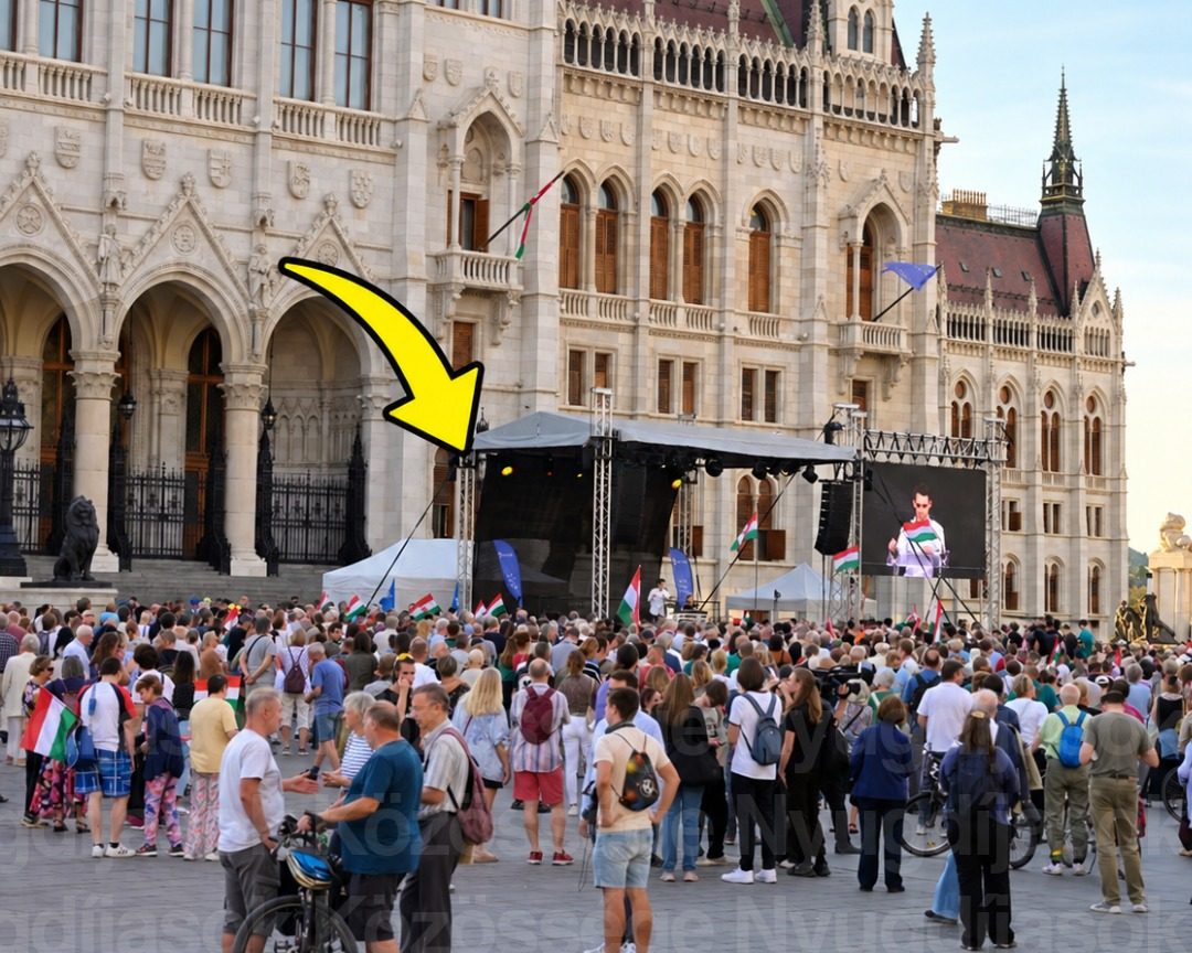 Botrányos jelenetek a mai tüntetésen, váratlan vendég okozott felfordulást