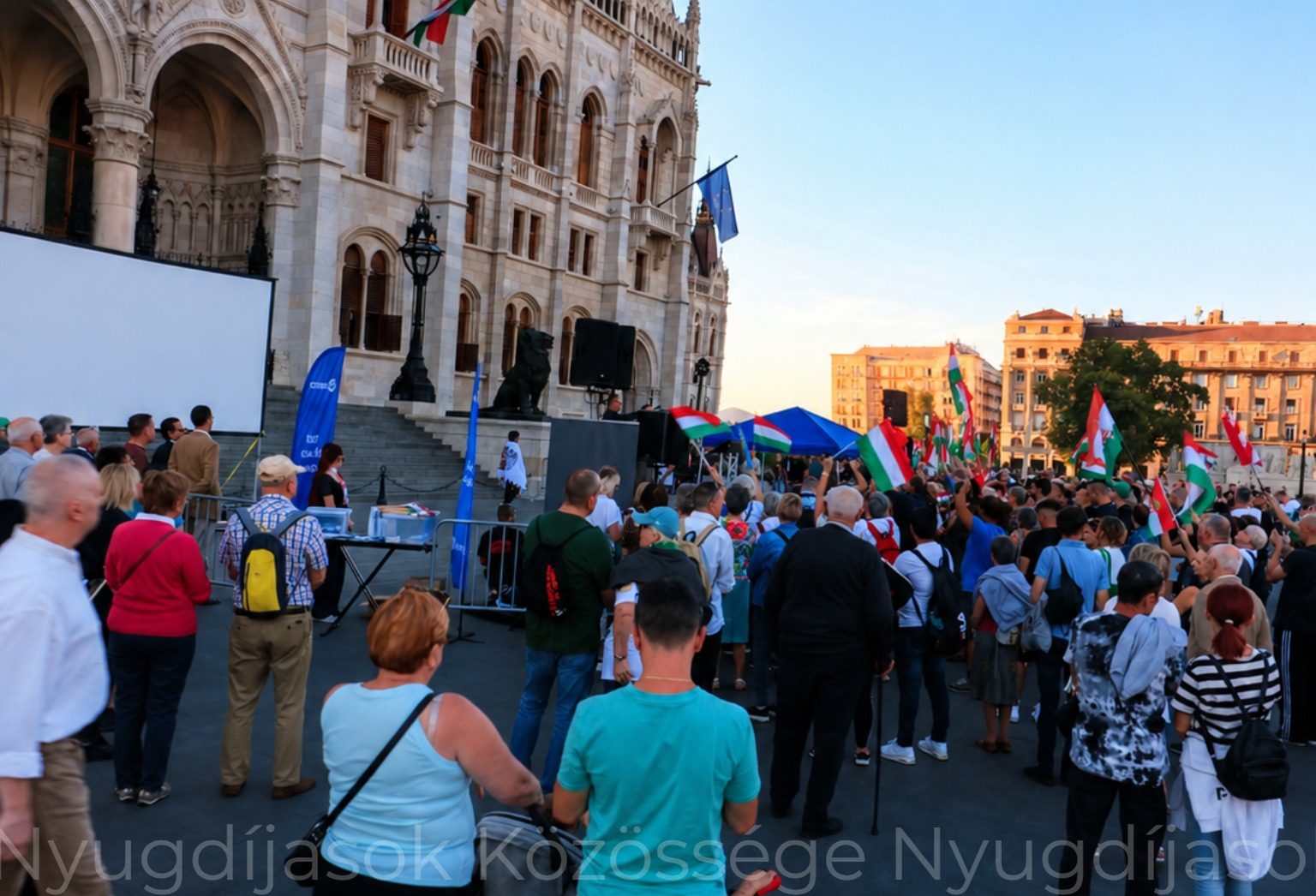 Váratlan esemény történt a mai Magyar Péter elleni tüntetésen, elszabadult